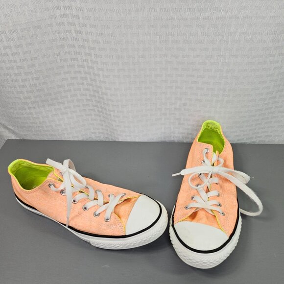 Vintage Converse Chuck Taylor All Star Low Peach and Neon Green Low-Top … - Picture 1 of 9